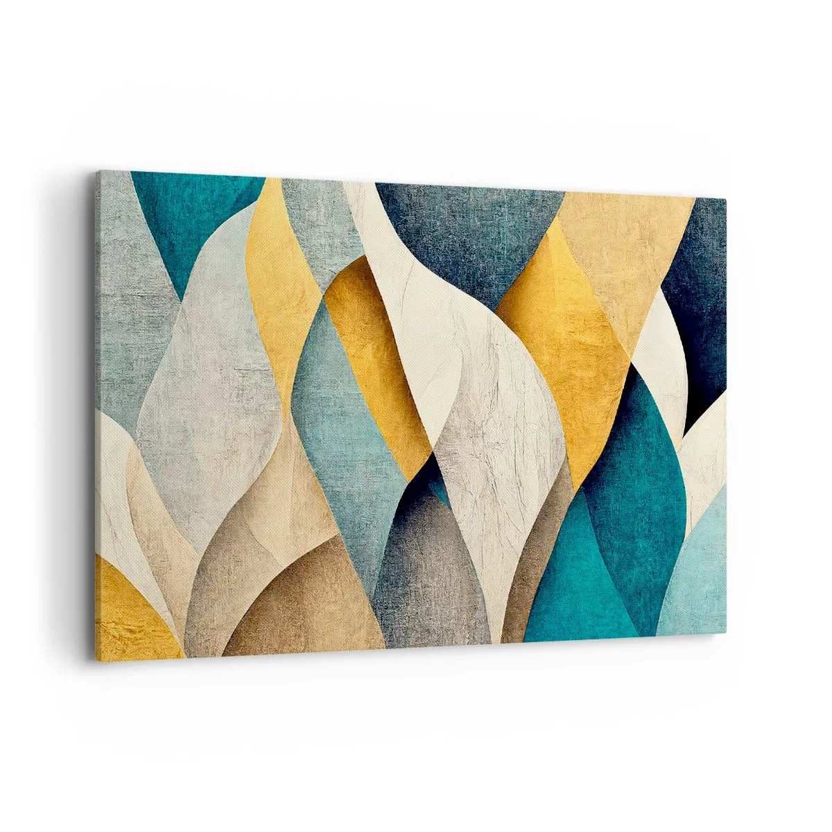 Lærredstryk - Billede på lærred - Rytme og bølger - 100x70 cm