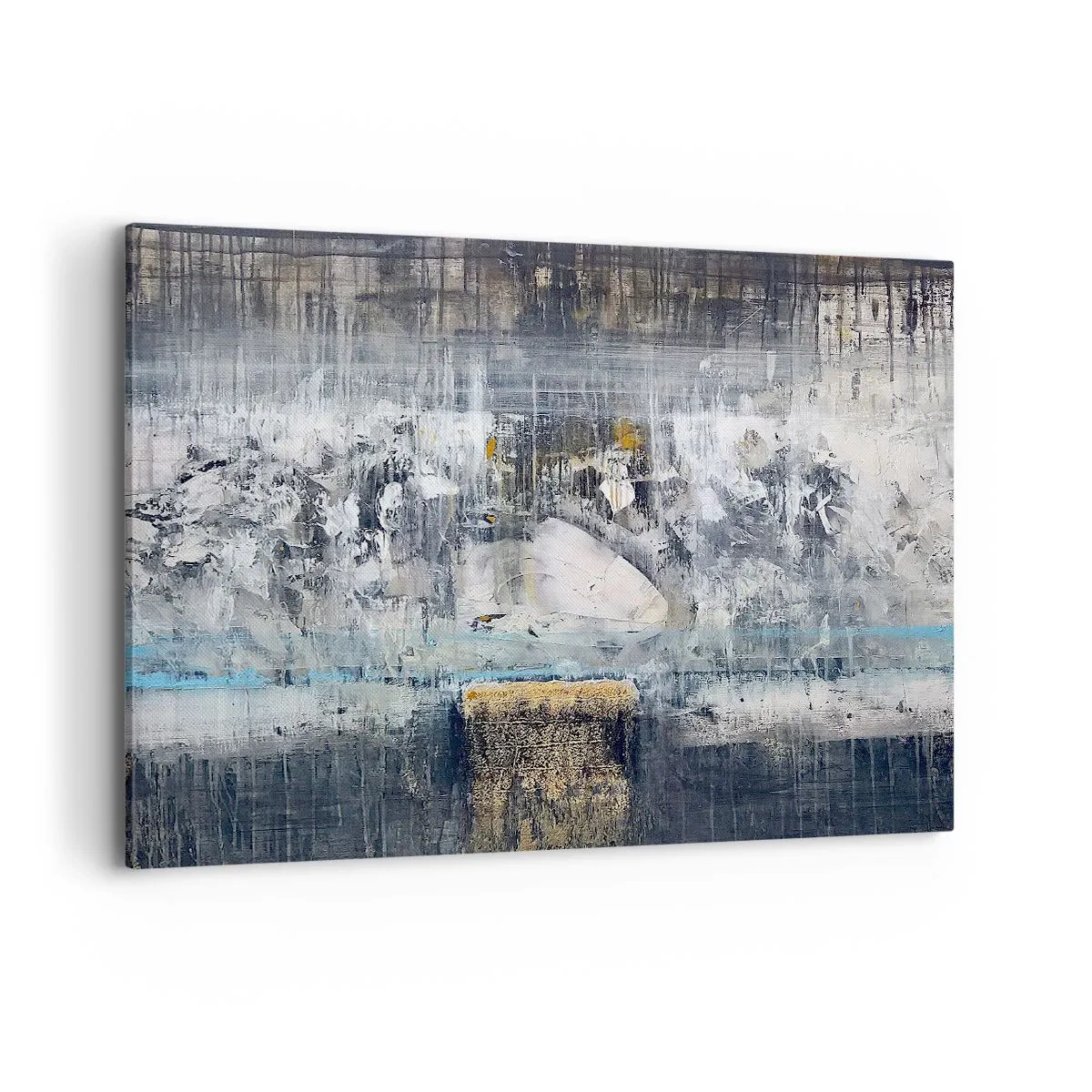 Lærredstryk - Billede på lærred - Som på is, som på fortovet - 100x70 cm