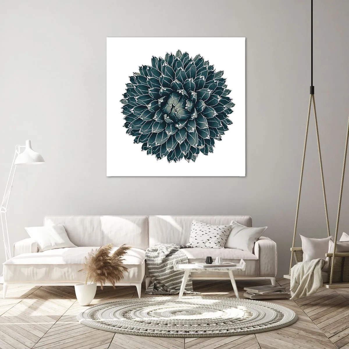 Lærredstryk - Billede på lærred - Ørkenstjerne - 70x70 cm