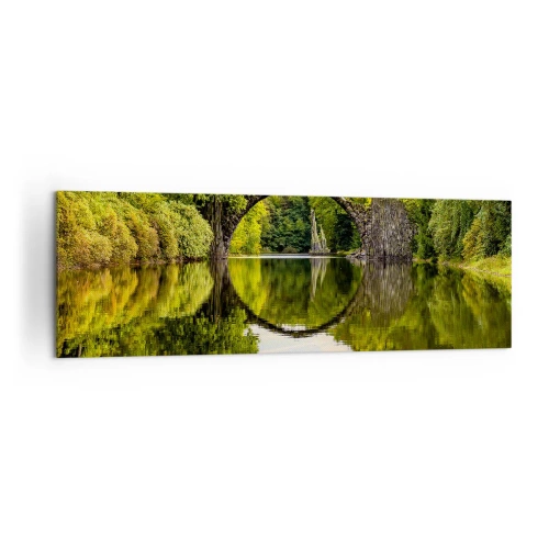 Lærredstryk - Billede på lærred - På mødet mellem to verdener - 160x50 cm