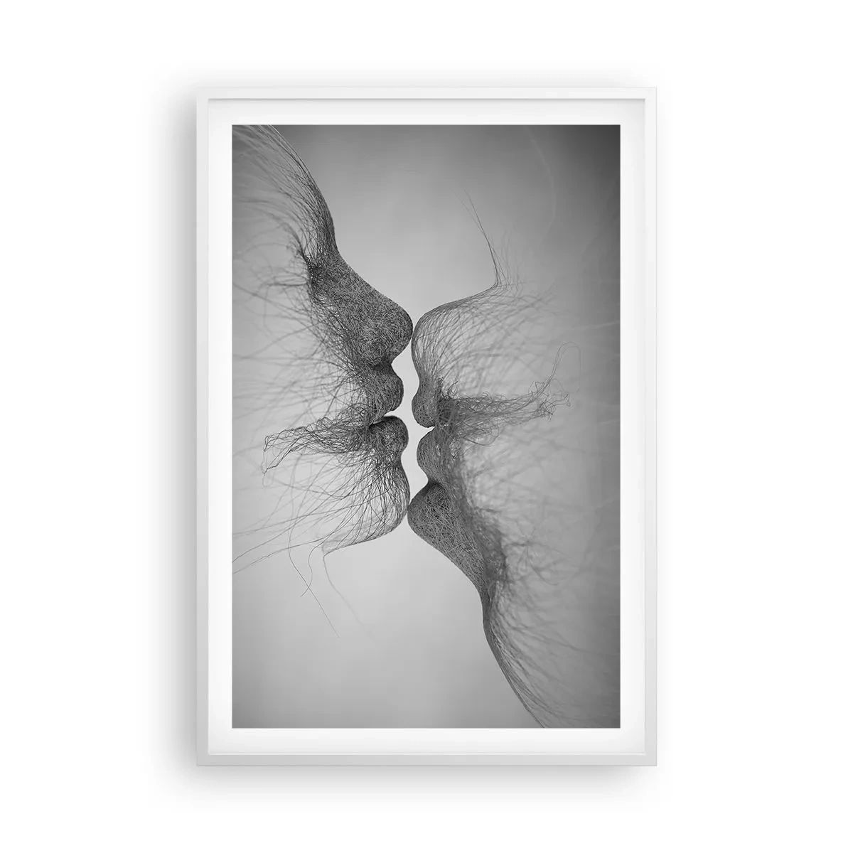 Plakat i hvid ramme - Vindens kys - 61x91 cm