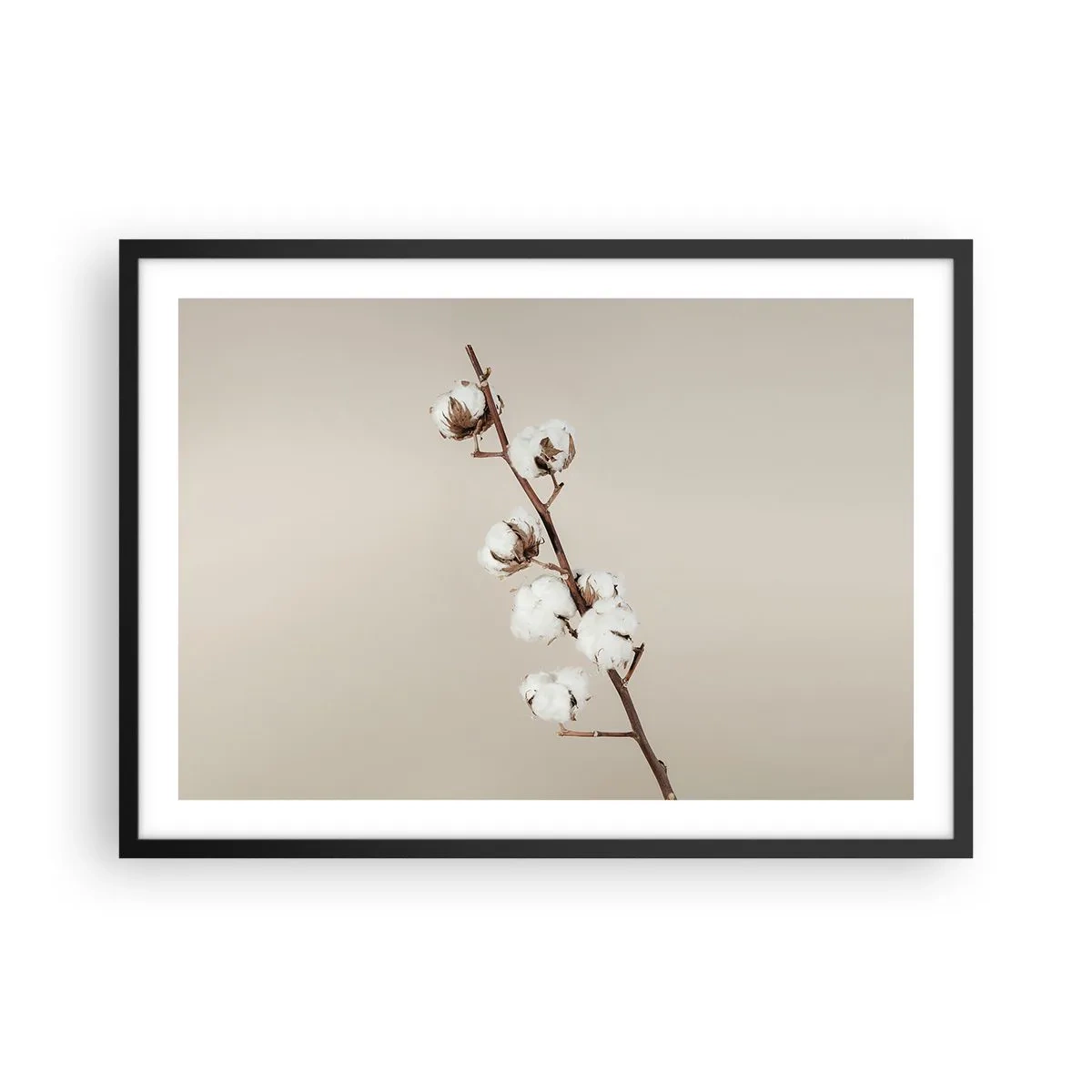 Plakat i sort ramme - Ved kilden til blødhed - 70x50 cm