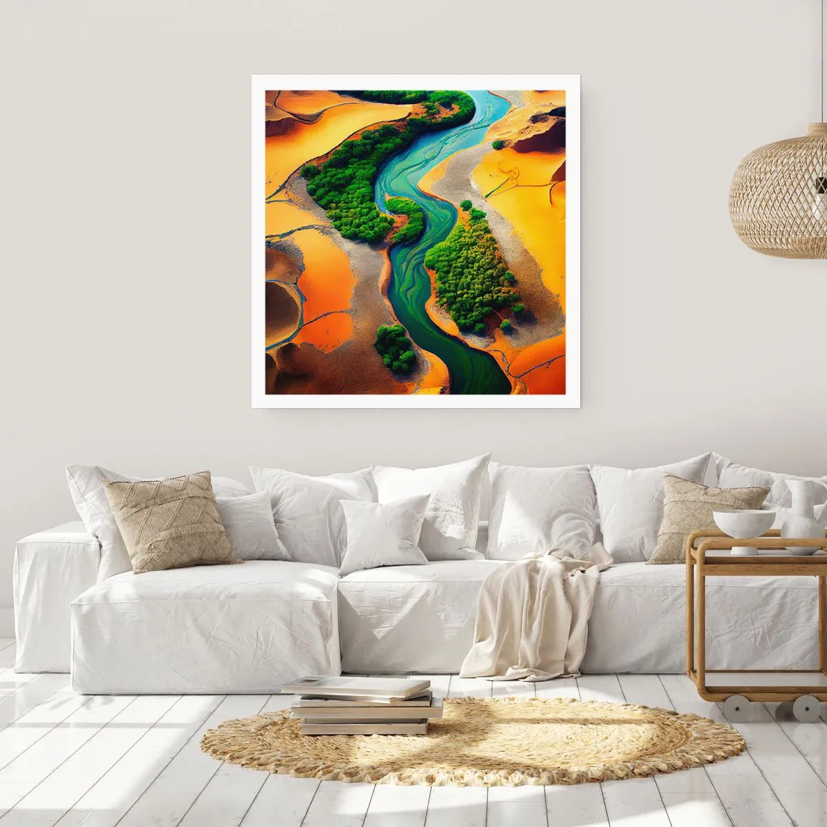 Plakat - Livgivende flod - 60x60 cm