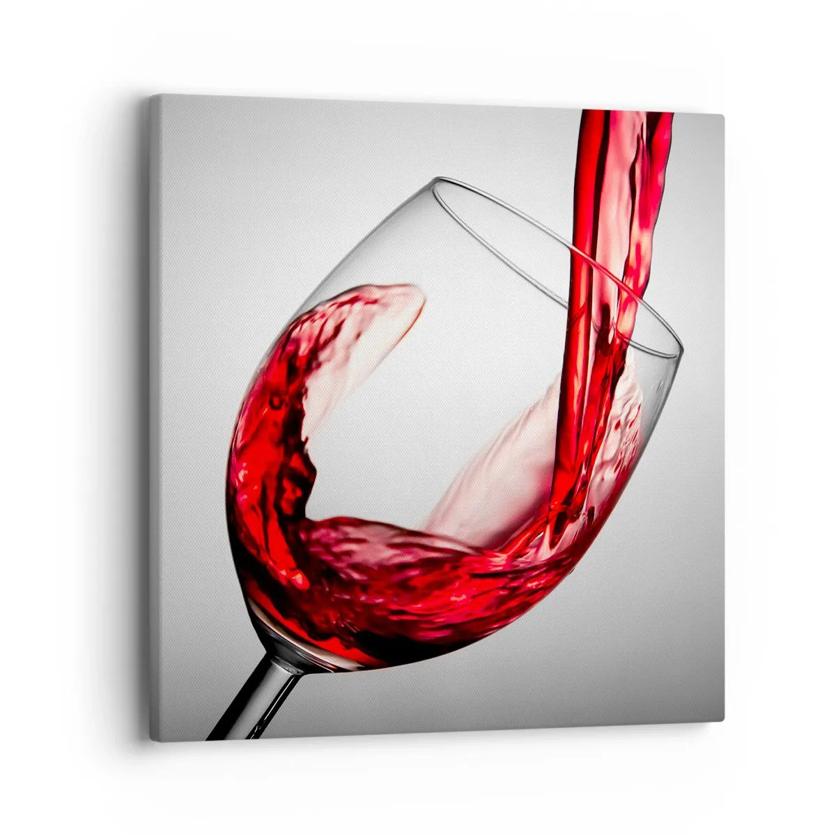 Lærredstryk - Billede på lærred - Farve - bevægelse - lyd - 40x40 cm