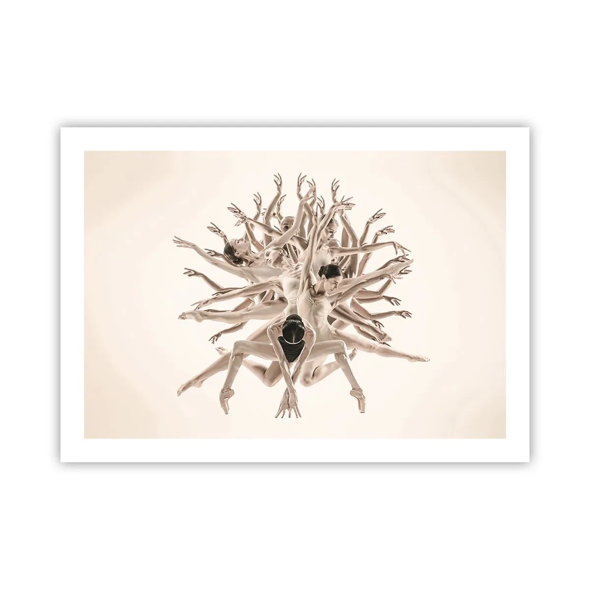 Plakat - Blomstrende i dans - 70x50 cm