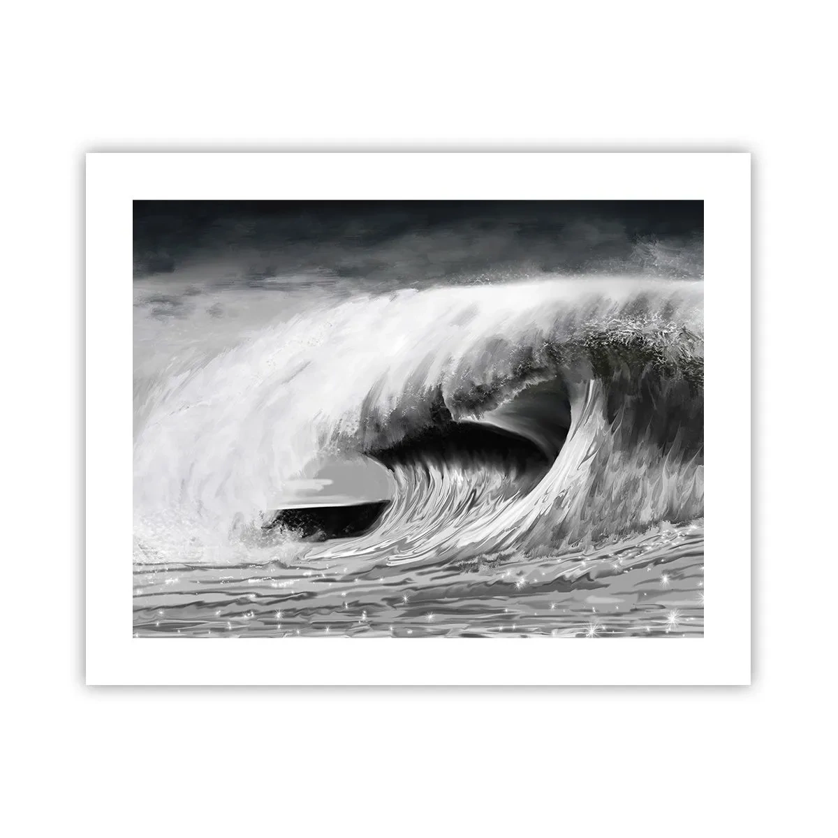 Plakat - Havets vrede - 50x40 cm