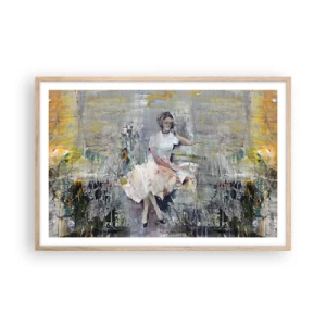 Plakat i ramme af lyst egetræ - Klassisk og moderne - 91x61 cm