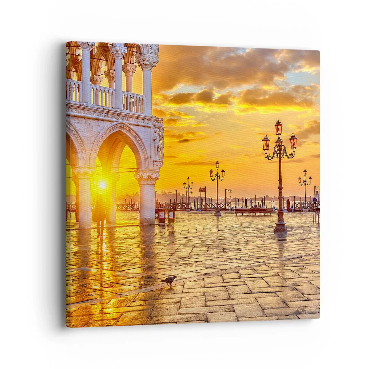 Lærredstryk - Billede på lærred - Hvor er alle henne? - 40x40 cm