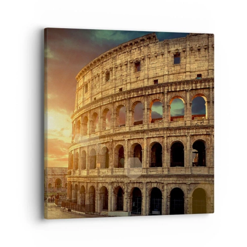 Lærredstryk - Billede på lærred - Kolossalt indtryk - 40x40 cm