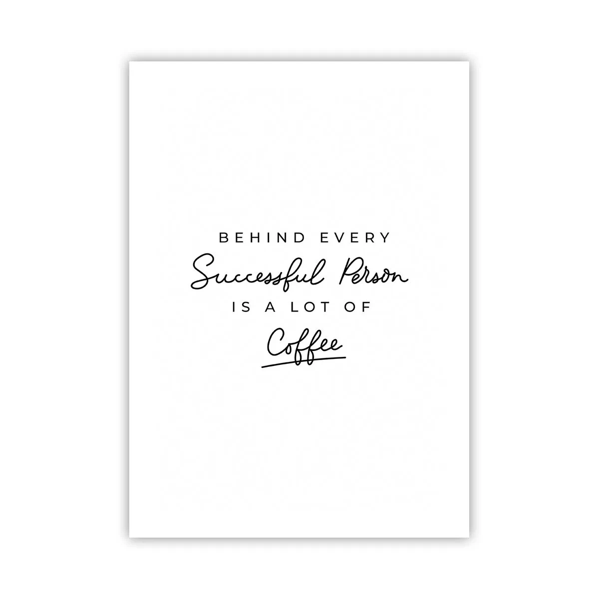 Plakat - Hemmeligheden bag succes - 50x70 cm