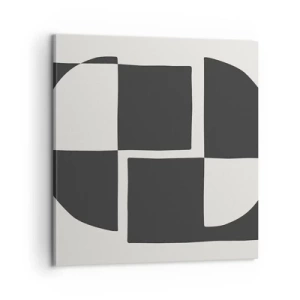 Lærredstryk - Billede på lærred - Antitese - syntese - 60x60 cm