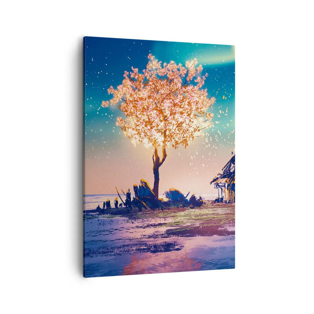 Lærredstryk - Billede på lærred - Naturen går ikke over - 50x70 cm