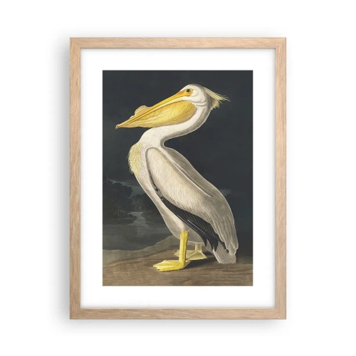 Plakat i ramme af lyst egetræ - Fuld af stolthed - 30x40 cm