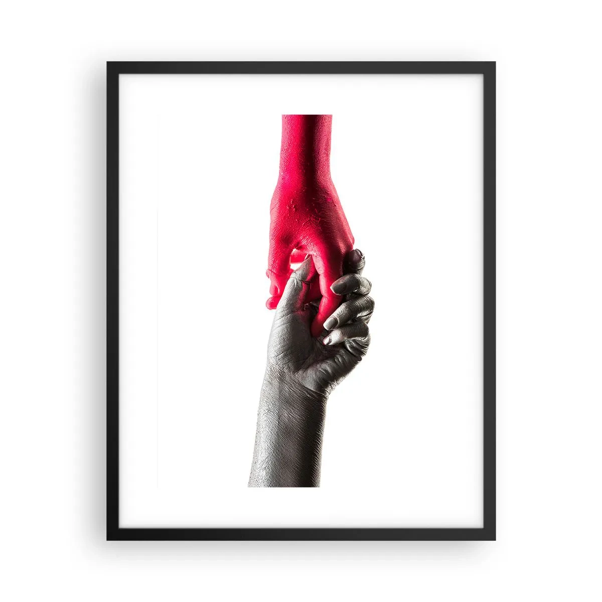 Plakat i sort ramme - Sammen, om end forskellige - 40x50 cm