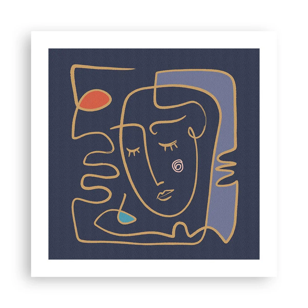 Plakat - I drømmerier - 50x50 cm