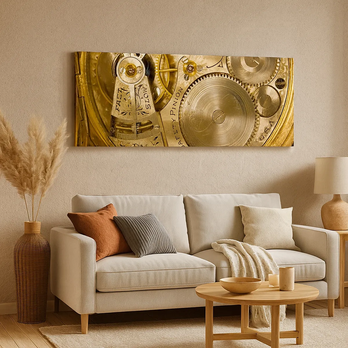 Lærredstryk - Billede på lærred - Følg med tiden - 30x30 cm