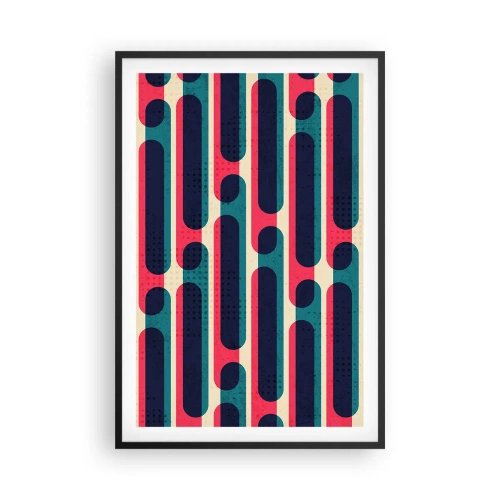 Plakat i sort ramme - Indad og fremad - 61x91 cm