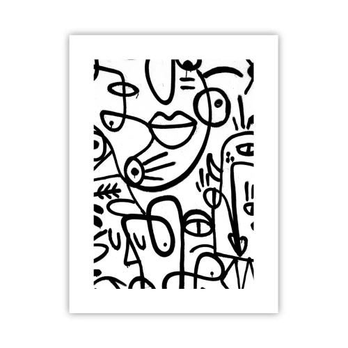 Plakat - Ansigter og luftspejlinger - 30x40 cm