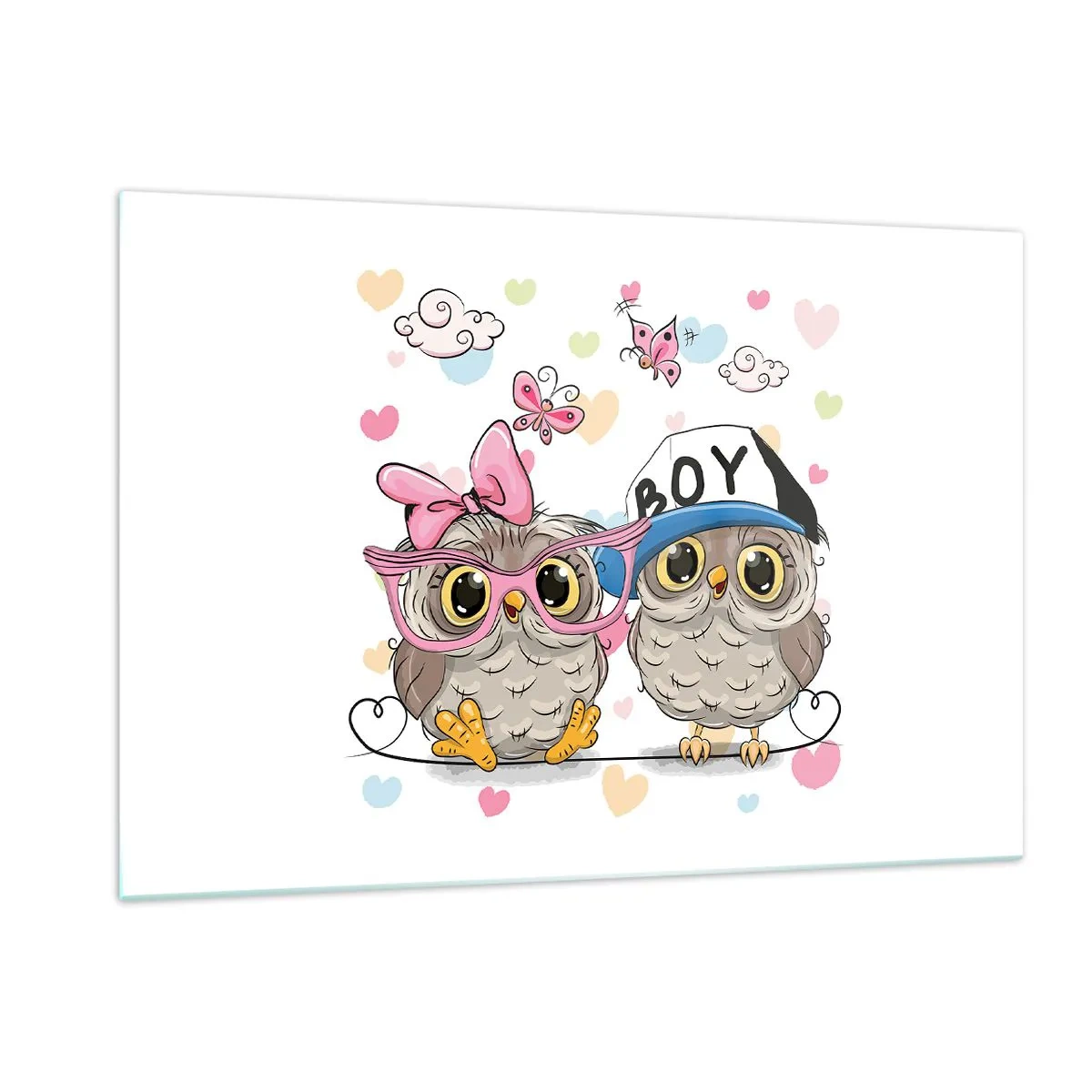 Billede på glas - Lad os elske hinanden! - 120x80 cm