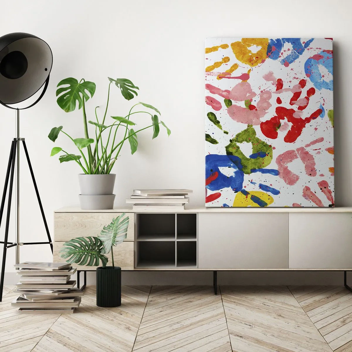 Lærredstryk - Billede på lærred - Følg sporene - 50x70 cm