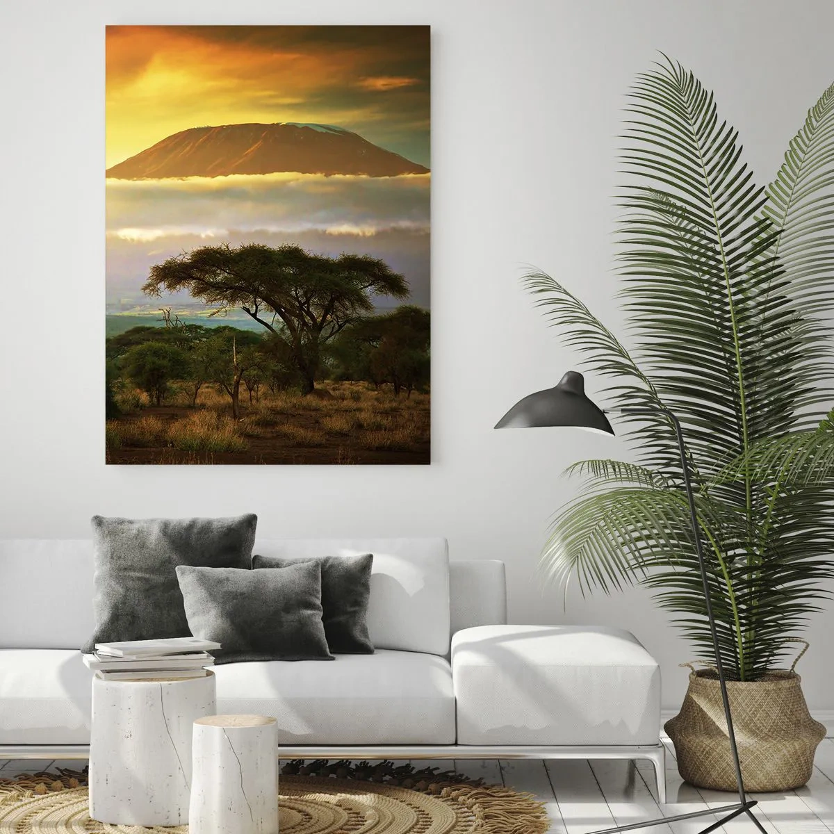 Billede på glas - En rejsendes drøm - 50x70 cm