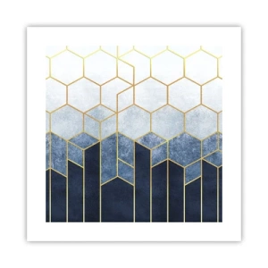 Plakat - Komposition i synkoperet rytme - 40x40 cm