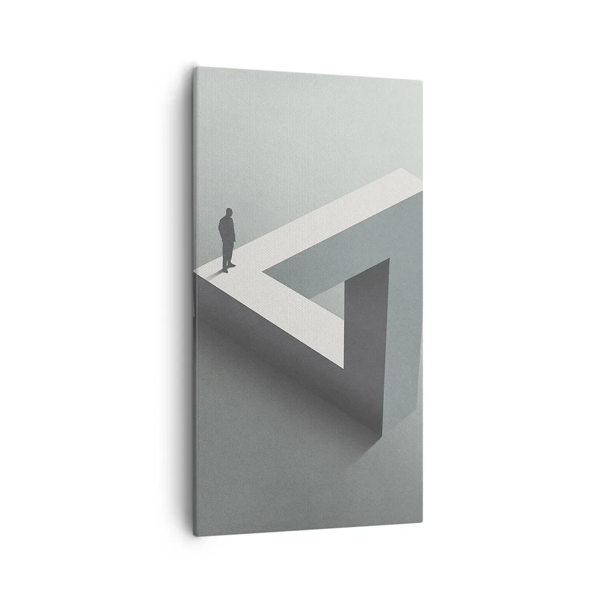 Lærredstryk - Billede på lærred - Og dog er det muligt - 55x100 cm