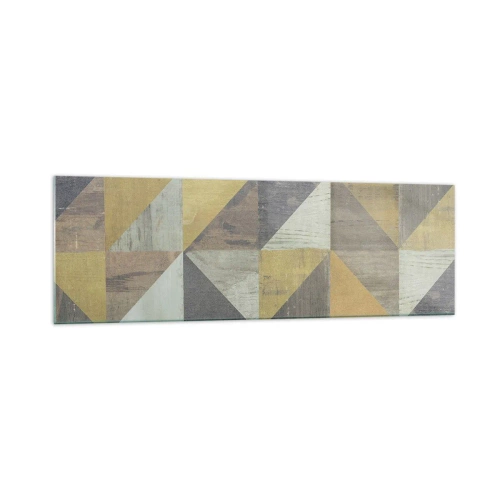 Billede på glas - Ved trekantens vinkel - 160x50 cm