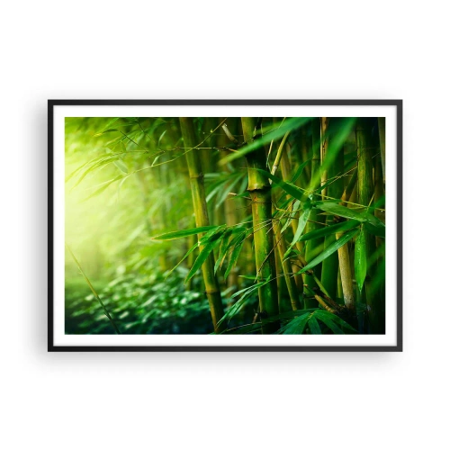 Plakat i sort ramme - Lær selve det grønne at kende - 100x70 cm