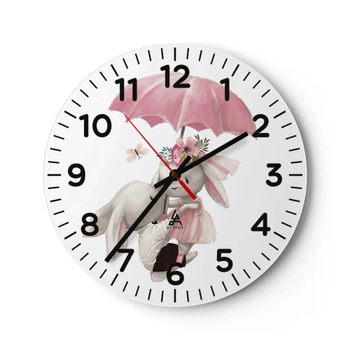 Vægur, Uret - Det er kærlighed - 30x30 cm