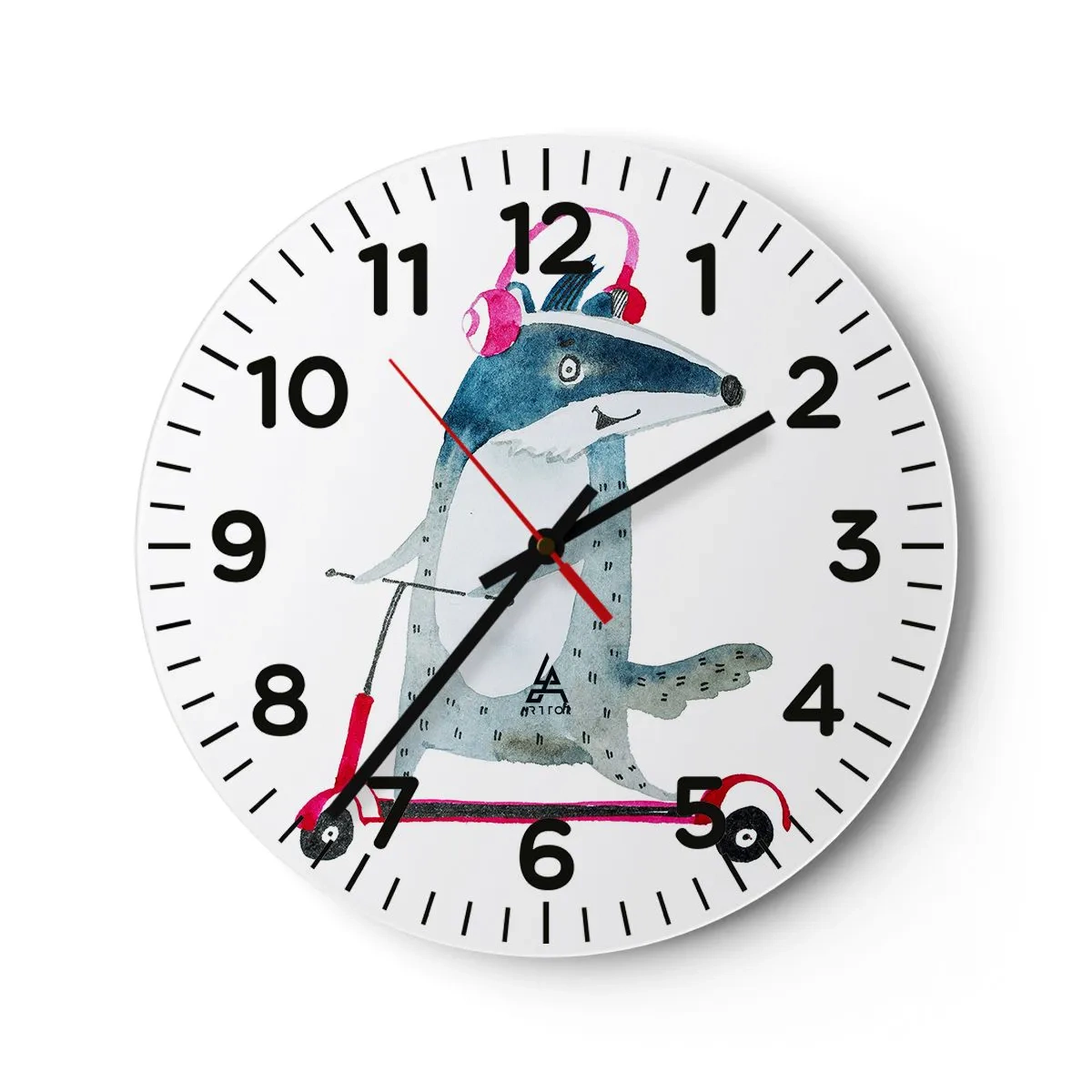 Vægur, Uret - Grævlingens glæder - 40x40 cm