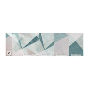 Prøve Fototapet Premium Canvas - Rolig og alligevel dynamisk - Abstraktion, Stykke, Moderne mønster - 100x30 cm