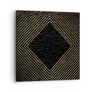 Lærredstryk - Billede på lærred - Geometri i glamour-stil - 30x30 cm