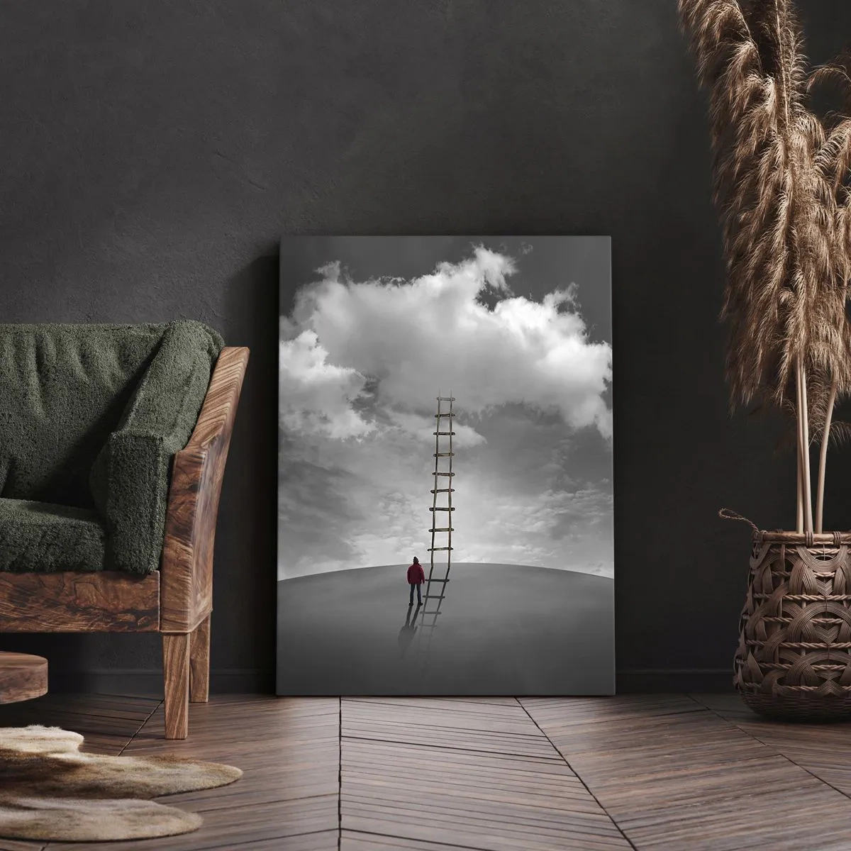 Lærredstryk - Billede på lærred - Alt er muligt - 50x70 cm