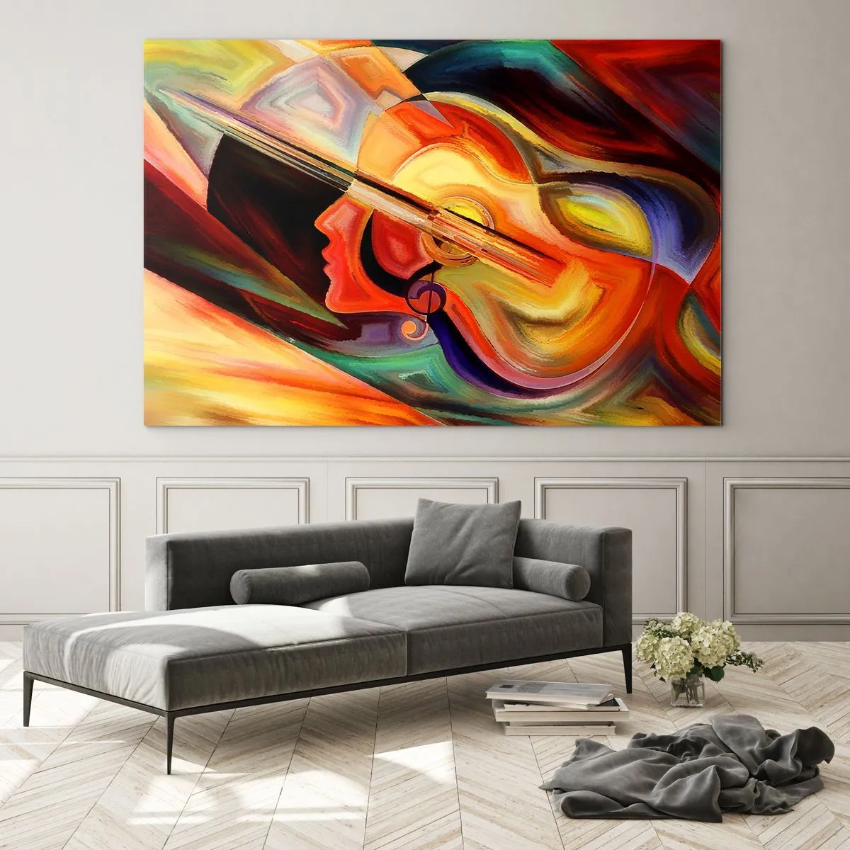 Billede på glas - Og alt er i orden - 100x70 cm