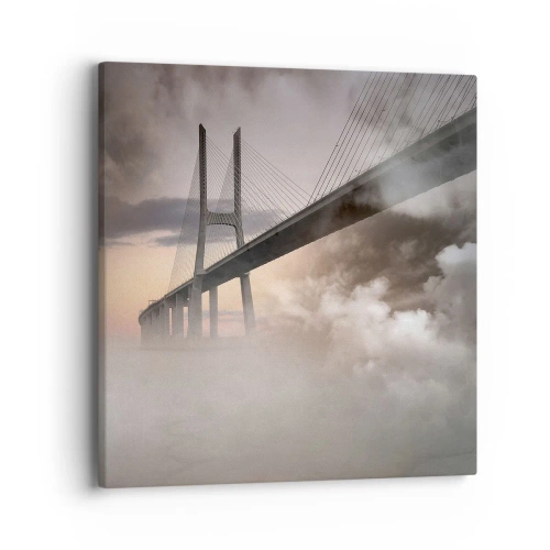 Lærredstryk - Billede på lærred - På en flod, der ikke eksisterer - 40x40 cm