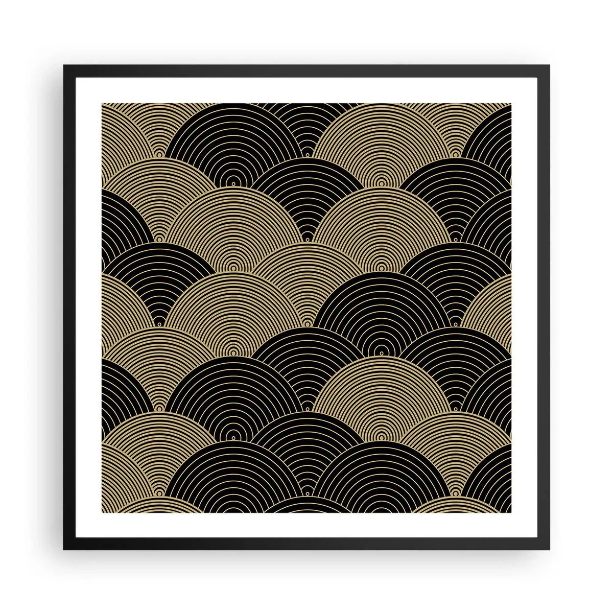 Plakat i sort ramme - Enhed i mangfoldighed - 60x60 cm