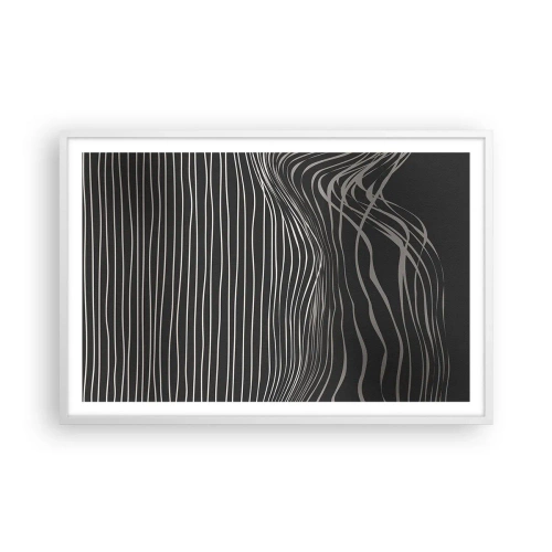 Plakat i hvid ramme - Rytme og accent - 91x61 cm