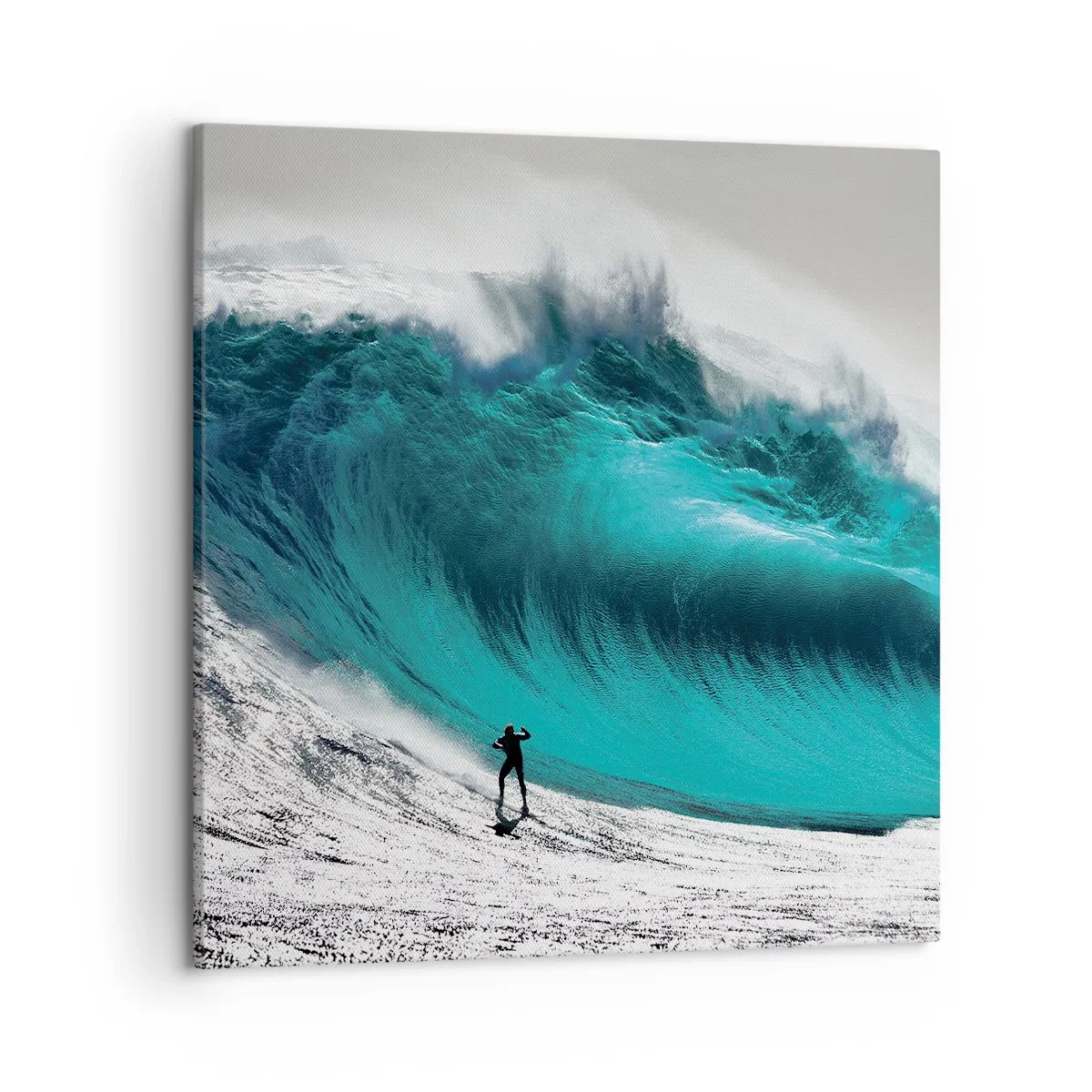 Lærredstryk - Billede på lærred - Udfordring accepteret - 50x50 cm