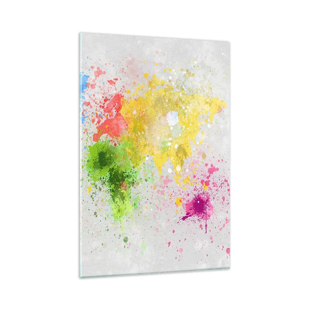 Billede på glas - Alle verdens farver - 80x120 cm