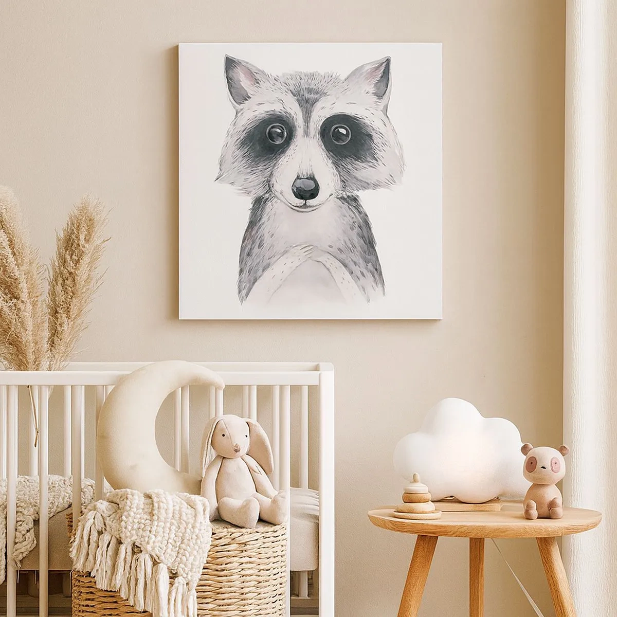 Lærredstryk - Billede på lærred - Et øjeblik til at trække på skuldrene - 30x30 cm