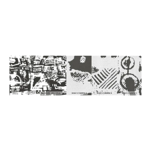 Prøve Fototapet Premium Canvas - Orden eller kaos? - Abstraktion, Grafik, Stykke - 100x30 cm