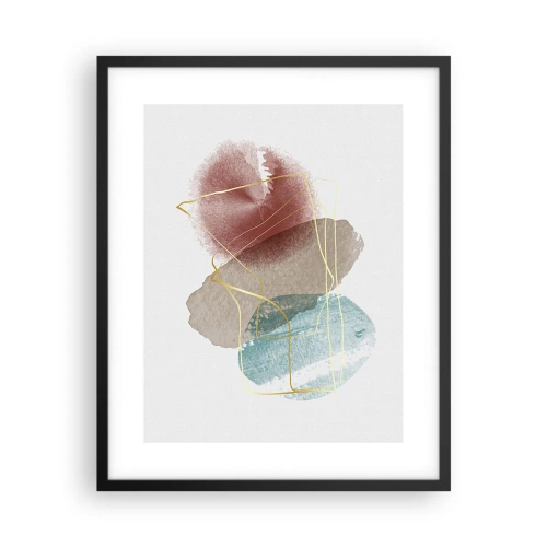 Plakat i sort ramme - Rummets perler - 40x50 cm