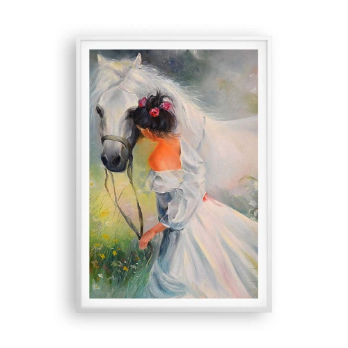 Plakat i hvid ramme - Som fra en smuk drøm - 70x100 cm