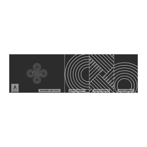 Prøve Fototapet Selvklæbende Deluxe Sticker - I den keltiske ånd - Abstraktion, Stykke, Minimalisme - 100x30 cm