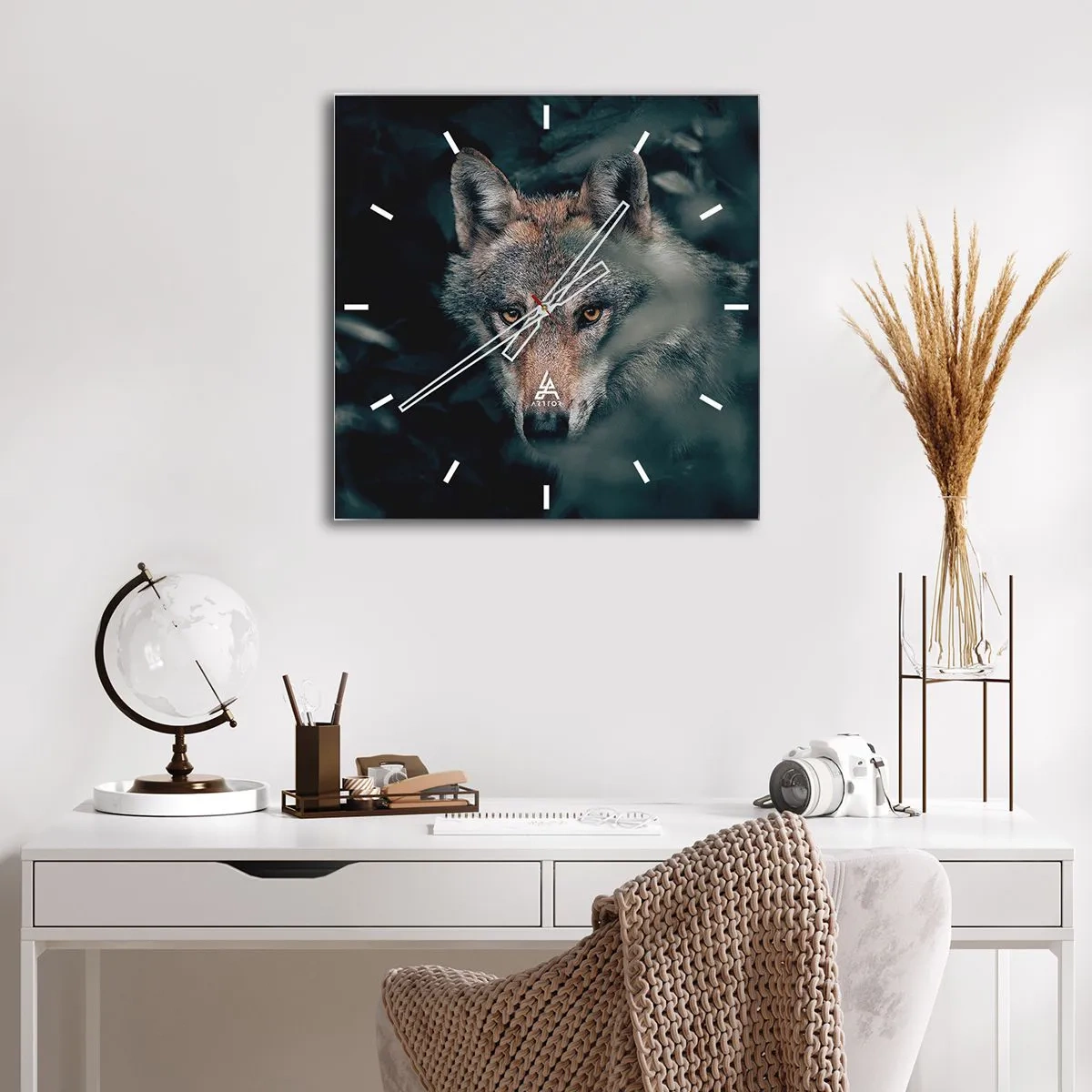 Vægur, Uret - Jæger - 40x40 cm