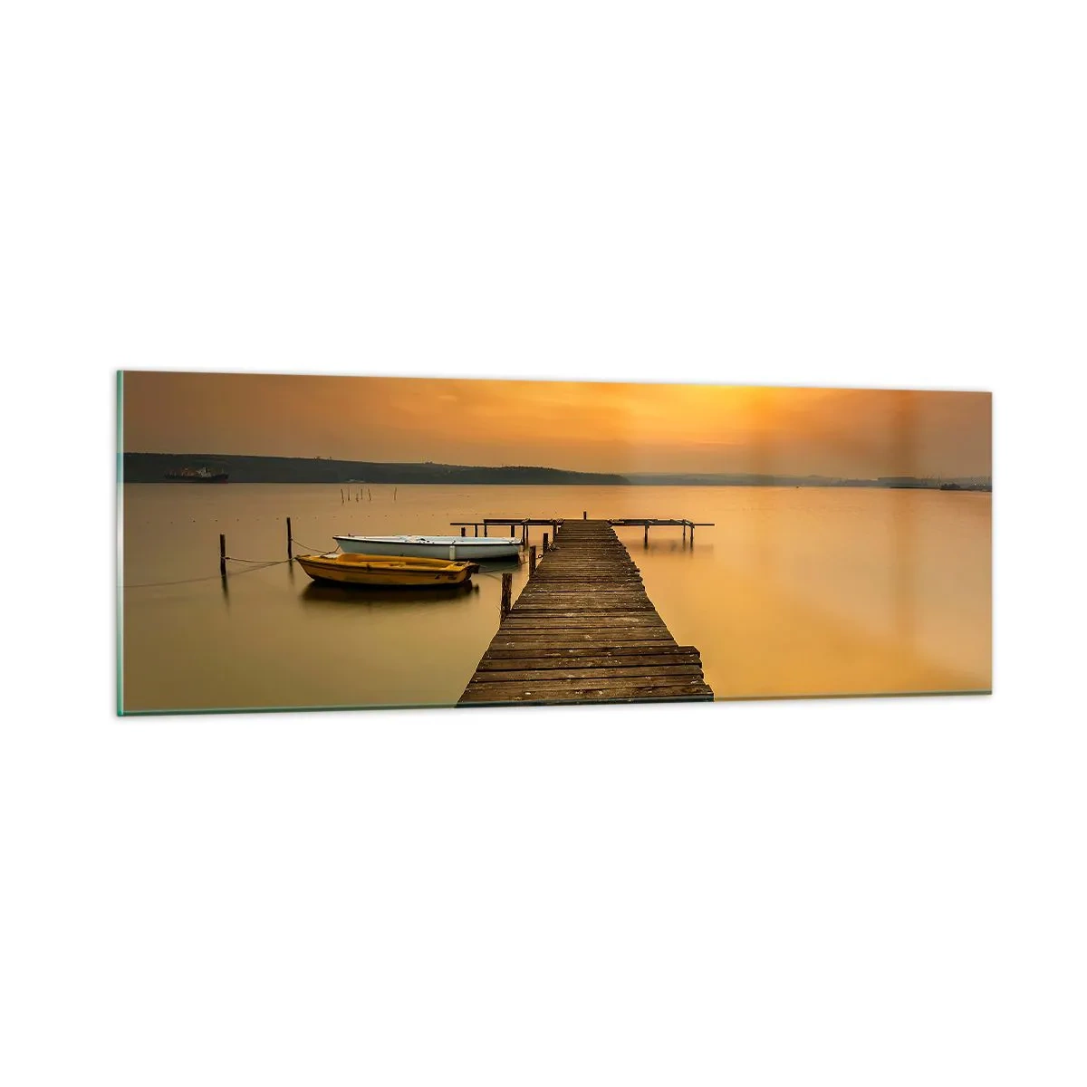 Billede på glas - Jeg vil åbne den gyldne himmel for dig - 90x30 cm