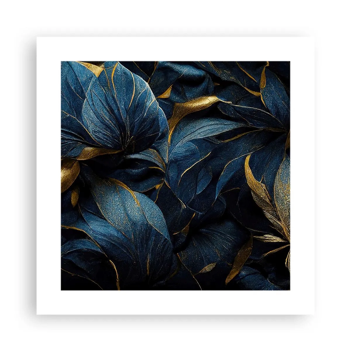 Plakat - Foret med guld - 40x40 cm