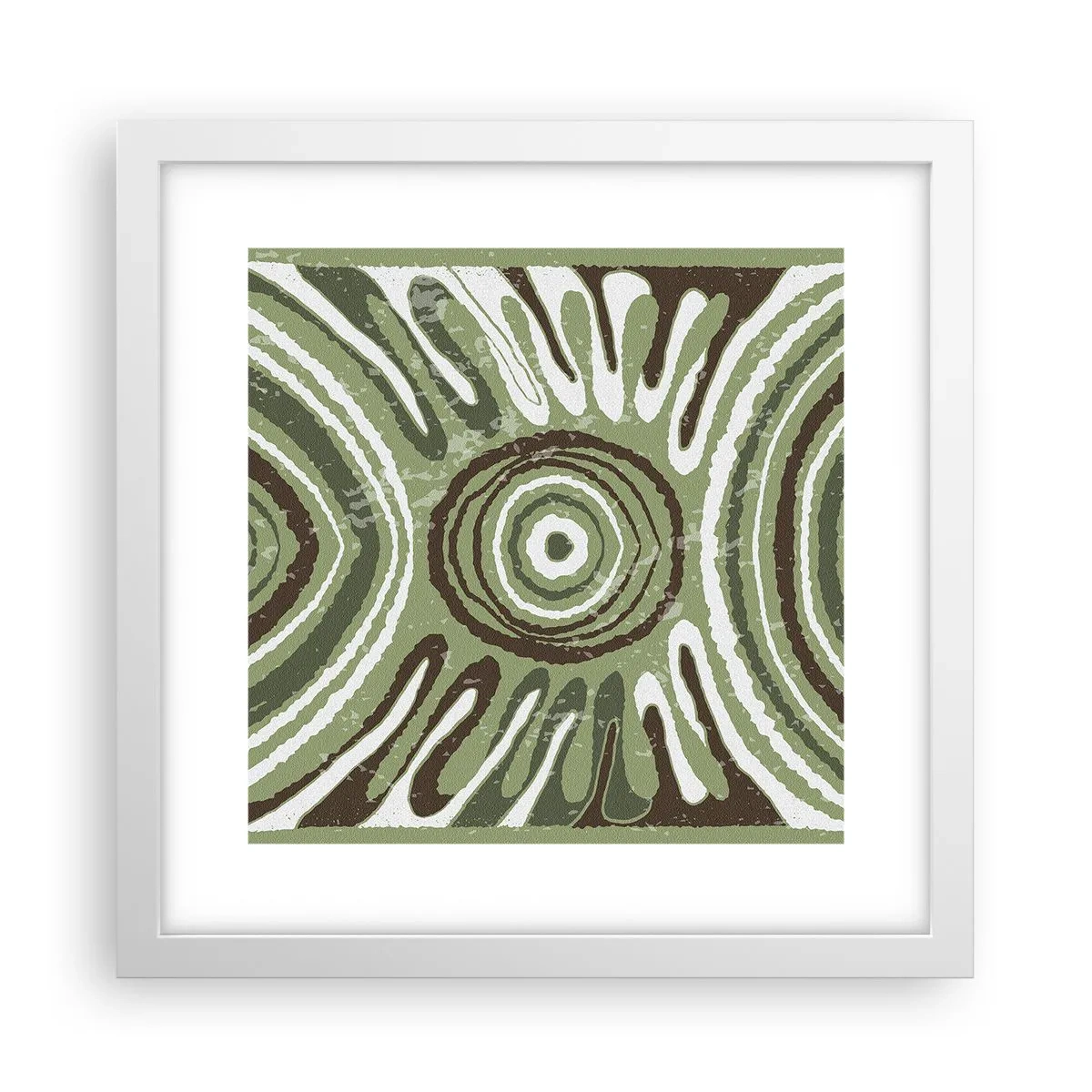 Plakat i hvid ramme - Eksplosion af følelser - 30x30 cm