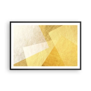 Plakat i sort ramme - Geometriens vejr - 91x61 cm